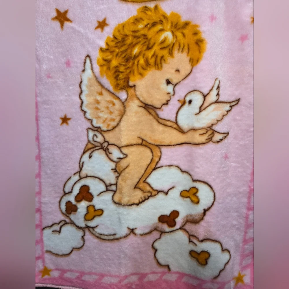 Soft Pink Angel Throw